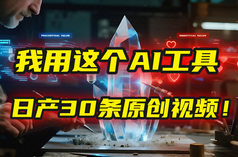 别再真人出镜了！我用这个AI工具，1张照片就能日产30条原创视频！